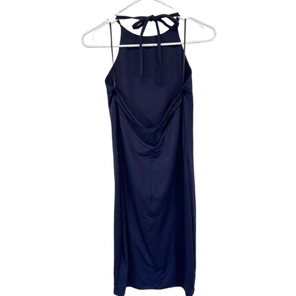 NWT Susana Monaco | Midnight Blue Halter Mini Dress L - Picture 4 of 8